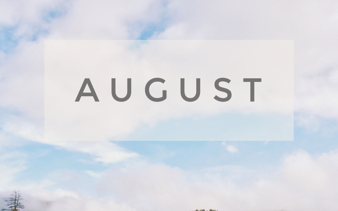 August Menu Calendar & Newsletter/Activity Calendar